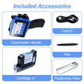 Mini Detachable Handheld Inkjet Printer 12.7MM Portable Compact Printing Device for On-the-Go Label Printing Needs