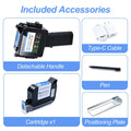 Mini Detachable Handheld Inkjet Printer MD16 Portable Compact Wireless Printing Device for Photos And Documents