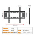 26-63inch TV Wall Mount Bracket Universal TV Mount Monitor Holder Adjustable Low Profile Flat TV Wall Mount for LCD LED Monitor