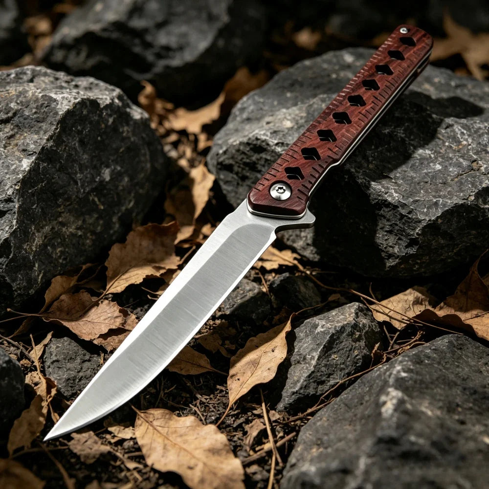 Folding Knife Outdoor Hiking Travel Camping Barbecue Fishing Climbing Mountaineering Field Exploration Practical Tool