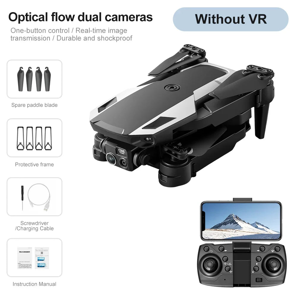Lenovo M1 Portable Foldable Drone HD Camera Optical Flow Positioning VR Glasses Compatible RC Aerial Quadcopter