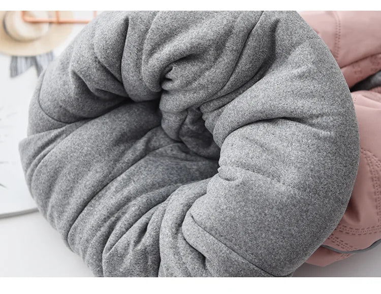 Kids Winter Thermal Pants, Cotton Padded Warm Trousers for Snow Play