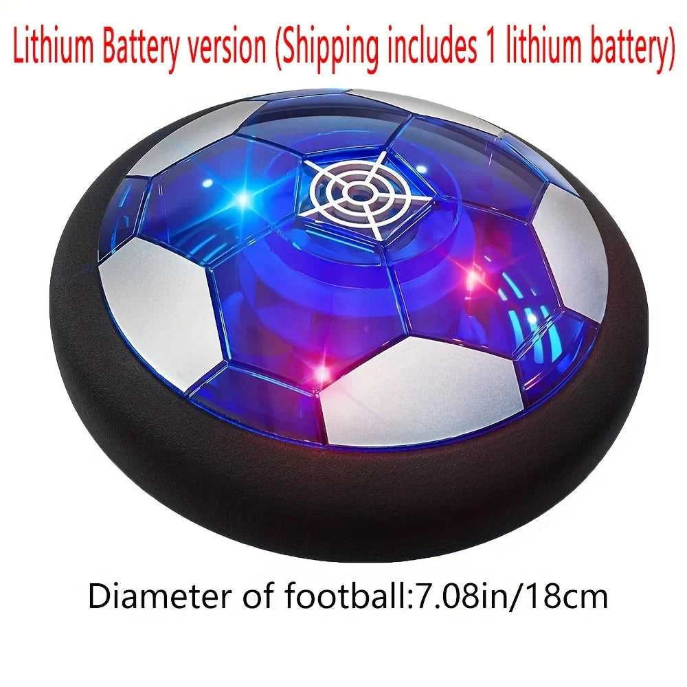 18cm Rechargeable Hover Soccer for Boys and Girls, Air Floating Soccer with LED Lights and Foam Bumpers
