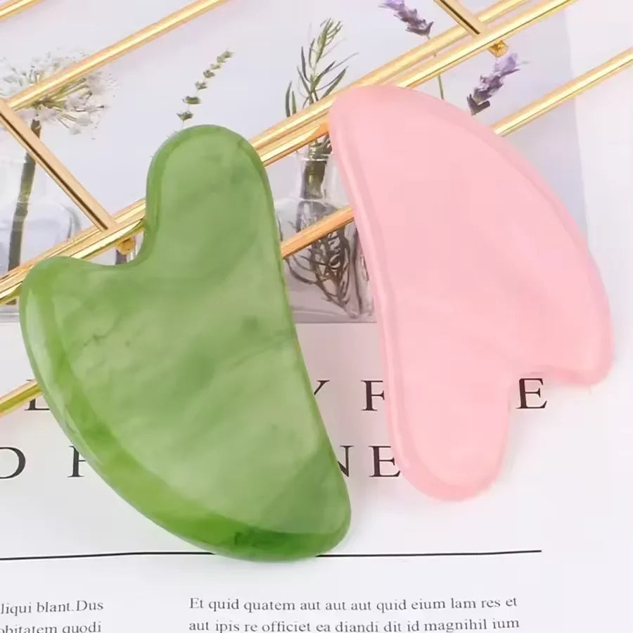 Heart Shape Face SPA Massage Facial Beauty Scraping Massage Face Massager Guasha Board Massager for Face Body Beauty Healty Tool