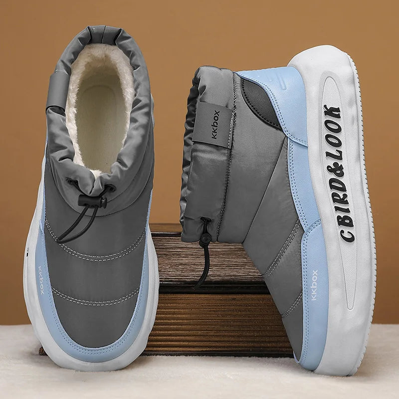 Men's Winter Velvet Ankle Boots, Warm Stylish Winter Shoes