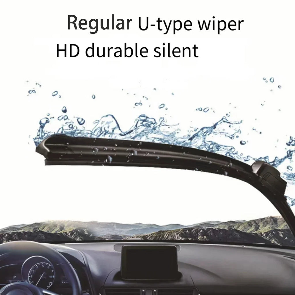 For BMW MINI Cooper R50 R53 2001-2006 Car Front Wiper U-Shape Soft Rubber Boneless Wiper HD Silent Durable Wiper 19"+18"