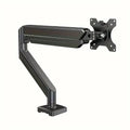 Single Monitor Mount for 13″–32″ Screens, Height Adjustable Monitor Arm with C-Clamp & Grommet Base, Home Office Monitor Stand