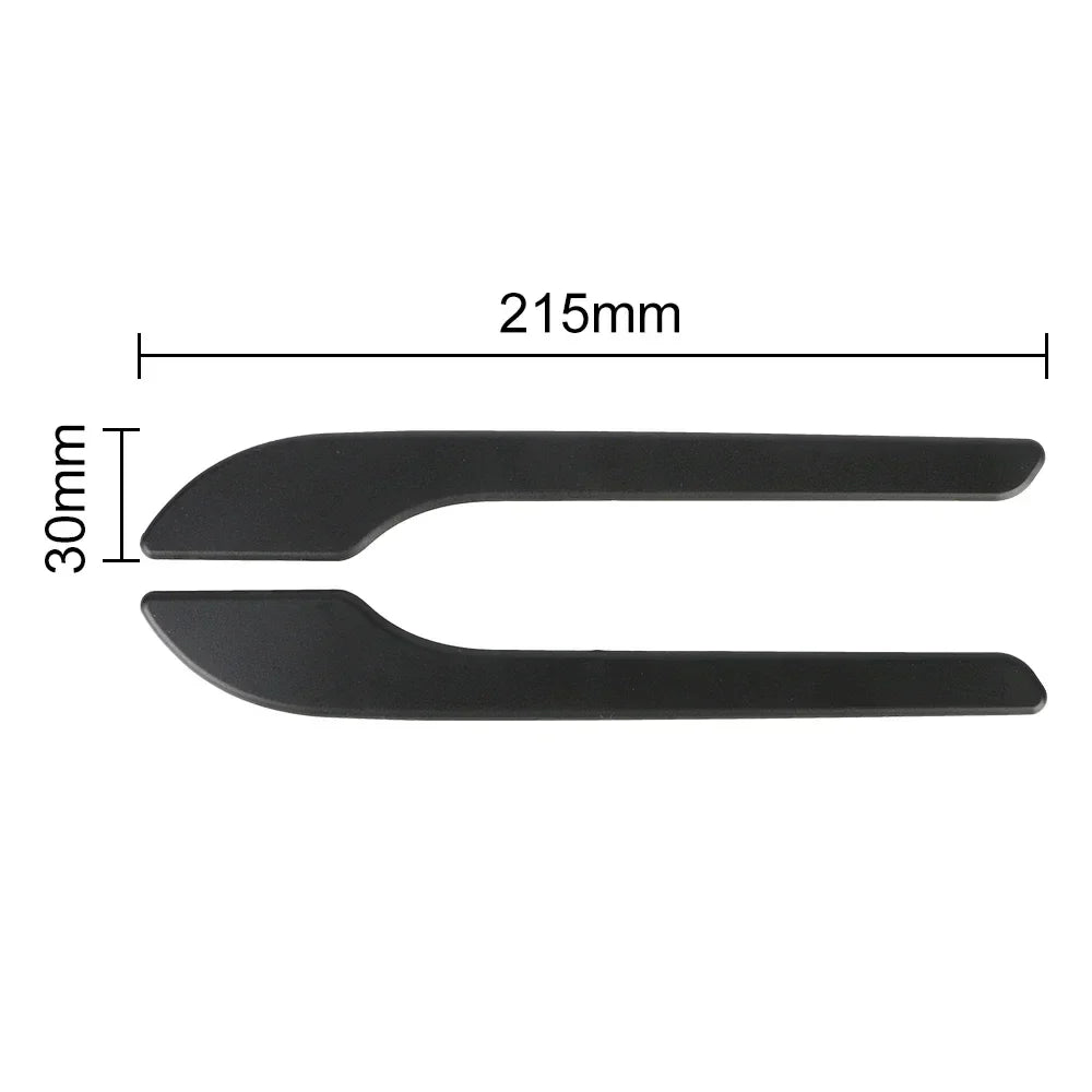 4pcs Set of Black Carbon Fiber Door Handle Covers for Tesla Model 3 & Y - Scratch-Resistant  Tape Polished Finish Amagi