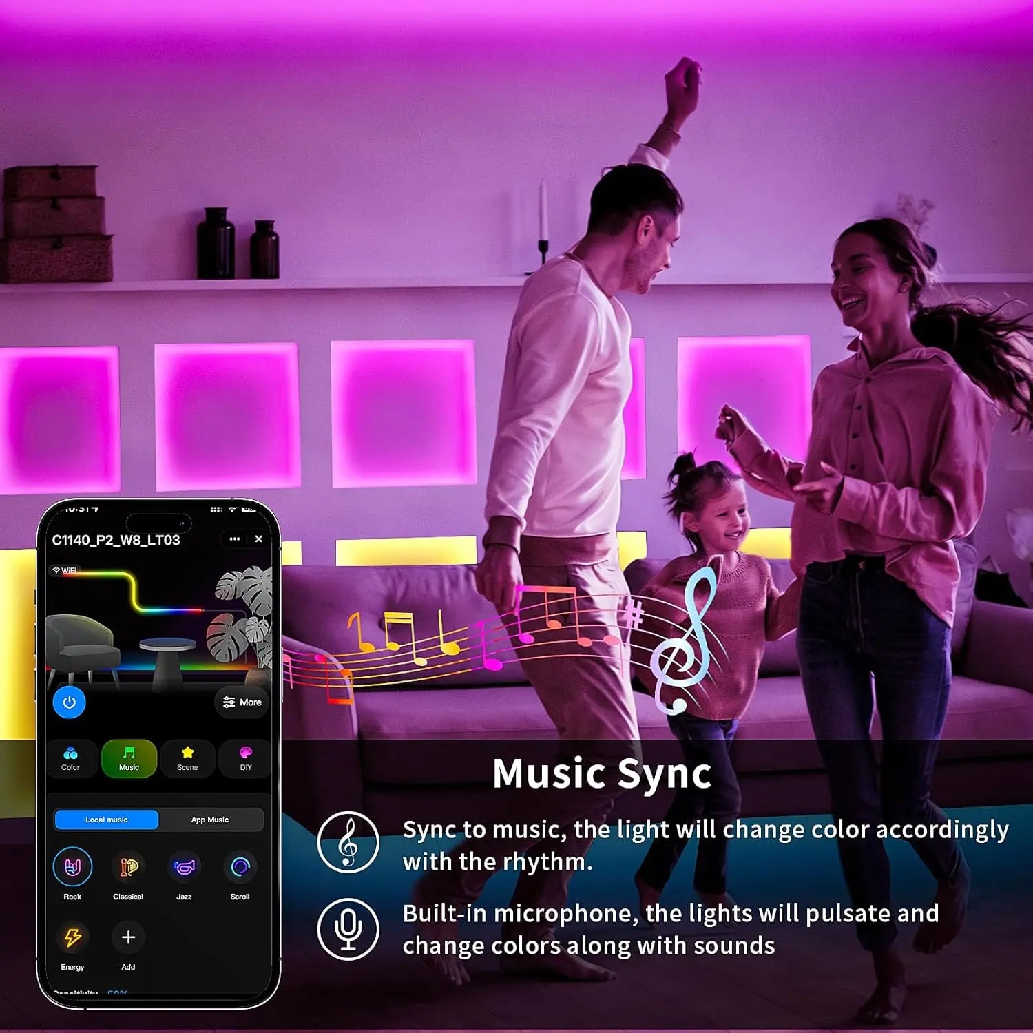 RGB LED Strip Lights 5050 SMD Bluetooth APP Control 24 Keys IR Remote Music Sync TV Backlight Decor Flexible 5V Led Tape Lamp