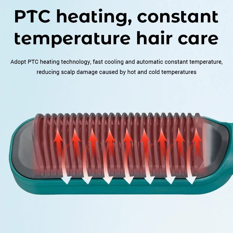 Professional Negative Ion Hair Straightener Hot Sale Mini Hair Straightener Hot Comb Customized Hairs Styling Tools Hairs Brush