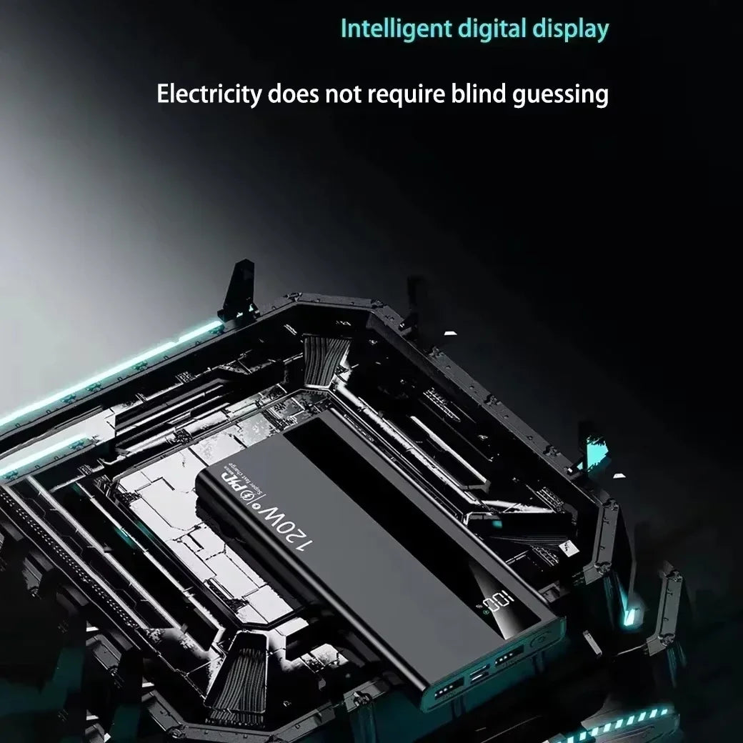 Lenovo 1000000mAh Large Capacity 120W Fast Charging Digital Display Outdoor Power Supply 2026 for Huawei iPhone