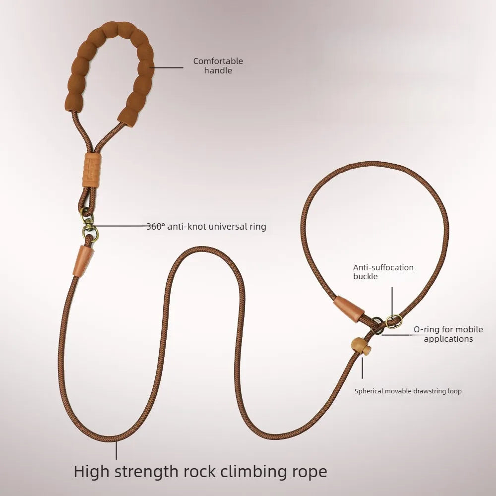P rope for walking dogs, traction rope for going out,dog training special dog chain, large, medium and small dogs