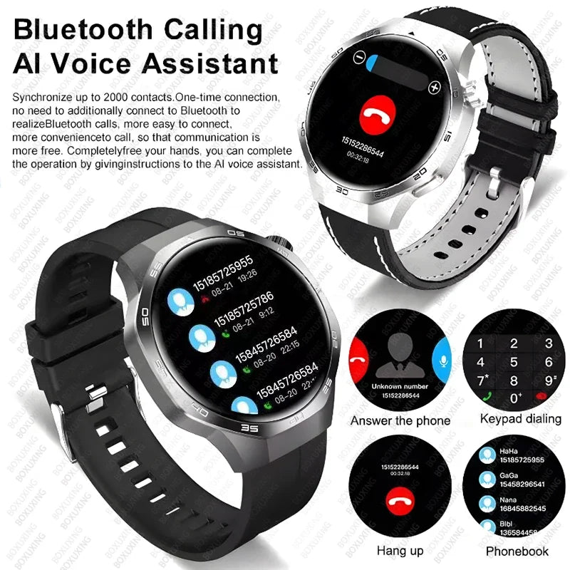2026 New BOXUXING Watch 5 MAX Smart Watch HD AMOLED Screen NFC GPS Tracker Bluetooth Call Health Waterproof Smartwatch Men Women