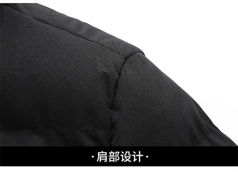 Men's Winter Jacket, Thick Warm Puffer Parka, Waterproof Down Coat