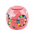 New High Quality Portable Funny Plastics Magic Bean Cube Spinner Rotating Ball 3D Rotating Ball Finger Gyro Finger Spinner Gyro