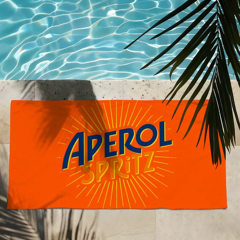 A-Aperol-Spritz Cool Fashion Towel Shower Sauna Travel Spa Quick Dry Gym Accessories Soft Large Beach Towels