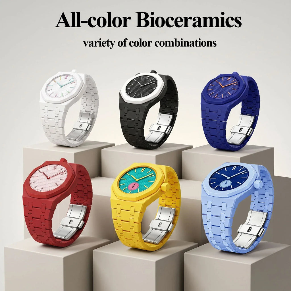 Bioceramic Strap＋Case For Swatch x AP Royal Pop Modification Kit Bracelet Replacement Biomaterials Band For Royal Pop Accessory