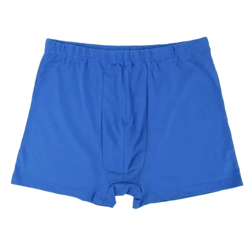 4Pcs 100% Cotton Men's Boxer Briefs Plus Size 8XL-10XL Loose Fit Underwear Big Tall Soft Breathable Anti-Chafing Men Underpants