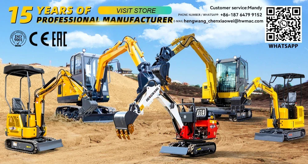 2.5 Ton Diesel Mini Excavator – Compact Crawler Digger with Hydraulic Controls