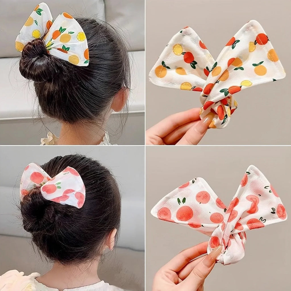 Cute Children's Hair Straightener, Adjustable Headband Hair Clip, Bow Twist Clip Hair Straightener, Meatball Headband Accessory