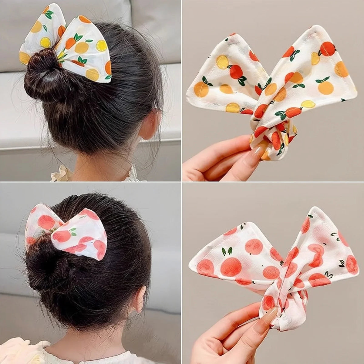 Cute Children's Hair Straightener, Adjustable Headband Hair Clip, Bow Twist Clip Hair Straightener, Meatball Headband Accessory