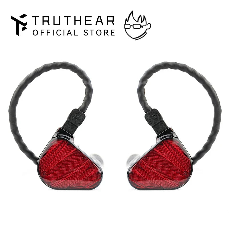 TRUTHEAR X Crinacle ZERO:RED Earphone Dual Dynamic Drivers In-Ear Headphone with 0.78 2Pin Cable