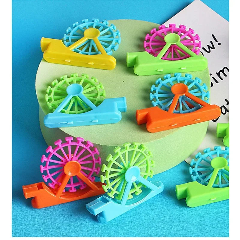10/20/50pcs Children Cartoon Ferris Wheel Whistle Parent- Interaction Children'stoys Birthday Party Gift Random Color