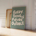 1pc Inspirational Quote Poster Wall Art Motivational Message Unique Gift Idea Poster Minimalistic Home Office Decor