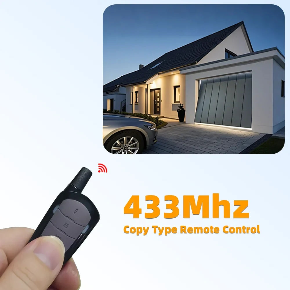 Garage Remote Control Duplicator 433mhz Gate Door Commands Opener 433 92mhz Electric Rolling Code Clone Access Portal Fixed Cod