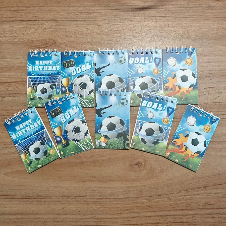 Football-Themed Notebook, Smooth Writing, Student Mini Notebook, Schedule Memo Pad, Diary and Planner for Football Enthusiasts.