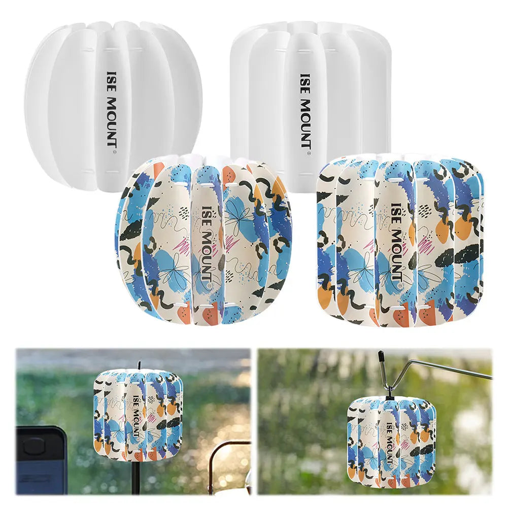 Outdoor Camping Light Shade Ultralight Atmosphere Lampshade Pumpkin Shape Outdoor Lantern Shade for Outdoor Camping Tent
