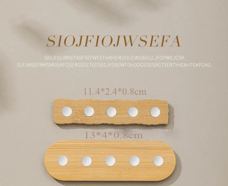 5 or 10pcs/set Magnetic Nail Holder Practice Display Stand Wood Showing Shelf Nail Art Tool Nail Polish Display Stand