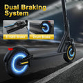 10" Adult Electric Scooter 500W Brushless Motor 22Mph Max Speed 28Miles Max Range Double Suspension & Dual Braking Waterproof Smart App Control for Commuting
