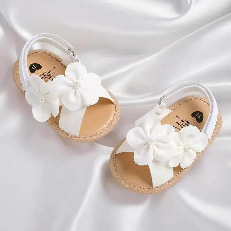 Baby Girls Sandals Summer Shoes Outdoor First Walker Toddler Girls Shoes for Summer