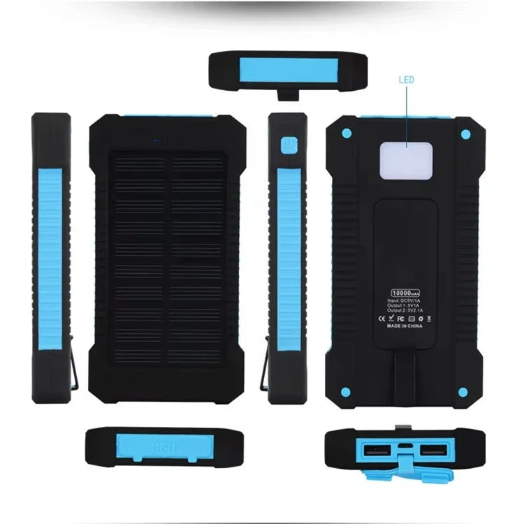 Lenovo Large‑Capacity 500000mAh Solar Power Bank Outdoor High‑Speed Charging Portable Charger for iPhone Samsung Huawei