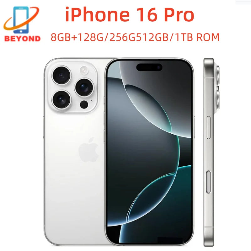 iPhone 16 Pro 6.3" Original Super Retina XDR OLED 128/256/512GB/1TB 8GB Face ID NFC A18Pro Smart Cell Phone  5G