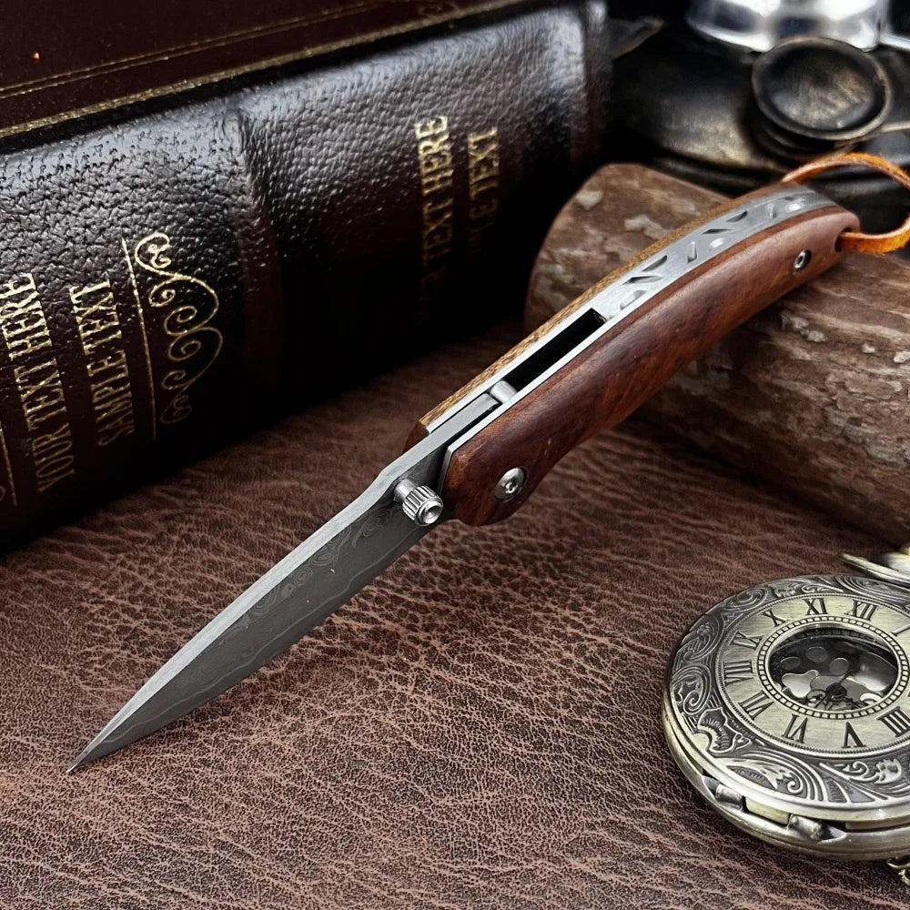 High-Quality Folding Knife for Everyday Use, Outdoor Camping, On-the-Go—Survival, Hiking, Cutting, and Adventure Tool—Great Gift