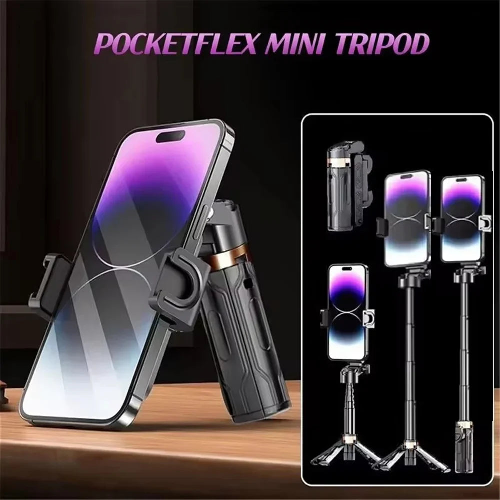 Roreta Tripod for Smartphone and Camera,Stand with Wireless Bluetooth,Selfie Stick brackets with Phone Holder for Vlog/Video