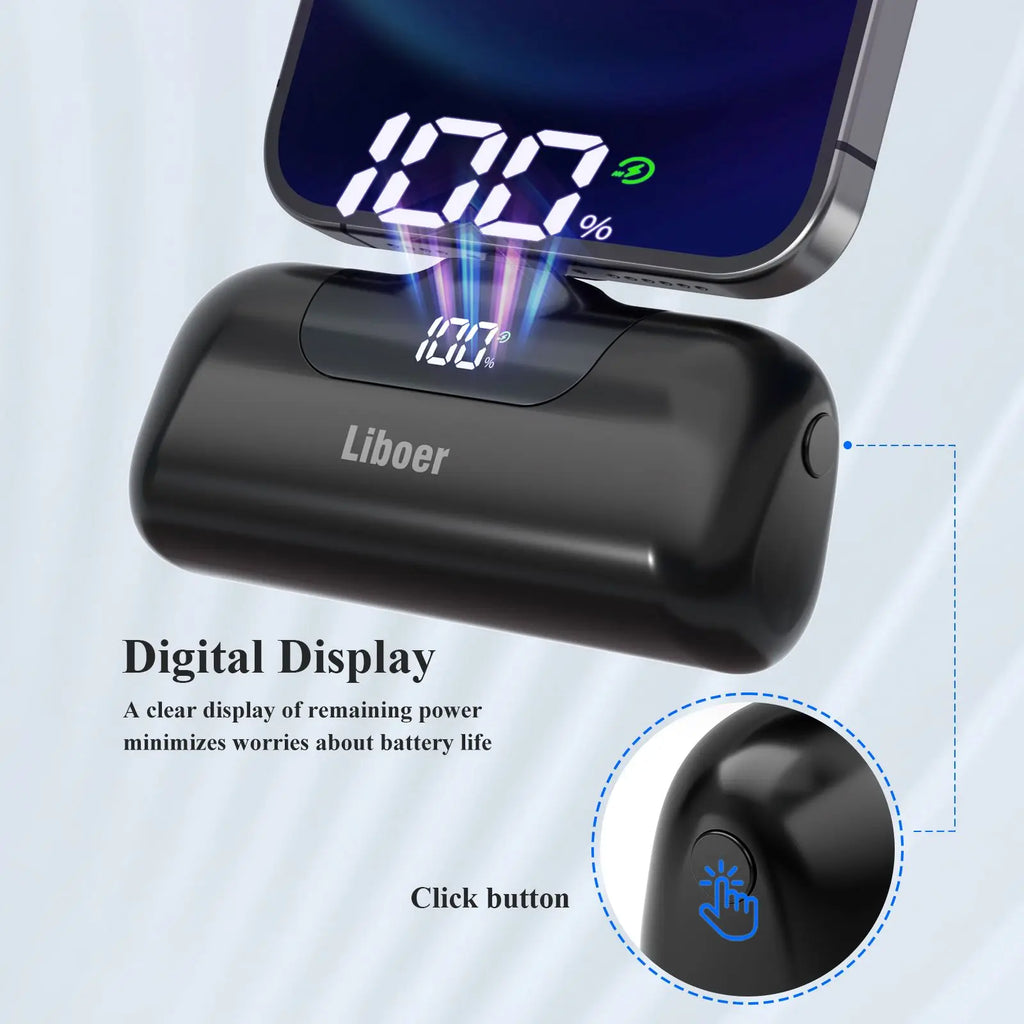 Portable Charger 5000mAh Fast Charging Mini Power Bank Type C for HUAWEI iPhone Samsung Xiaomi Redmi External Battery Powerbank