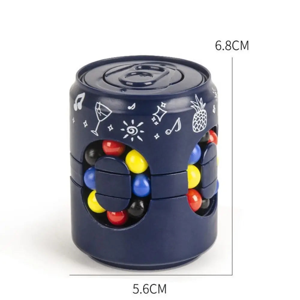 Funny Plastics Soda Can Fidget Toy Finger Gyro Rotating Ball Rotating Ball 3D Can 's Cube Toys