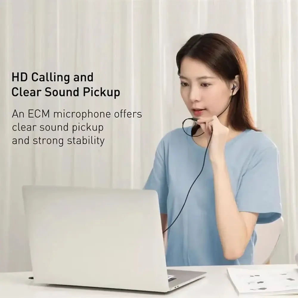USB C Single Side Headphone for Samsung S23 FE S22 S21 S20 A53 A54 3.5mm/Type C Wired Earphone with Mic for iPhone 15 16 Pro Max