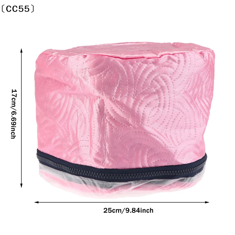 Hair Steamer Cap Electric Hair Heating Cap Thermal Hat Self-heating Hat SPA Nourishing Hair Styling Care〔CC55〕