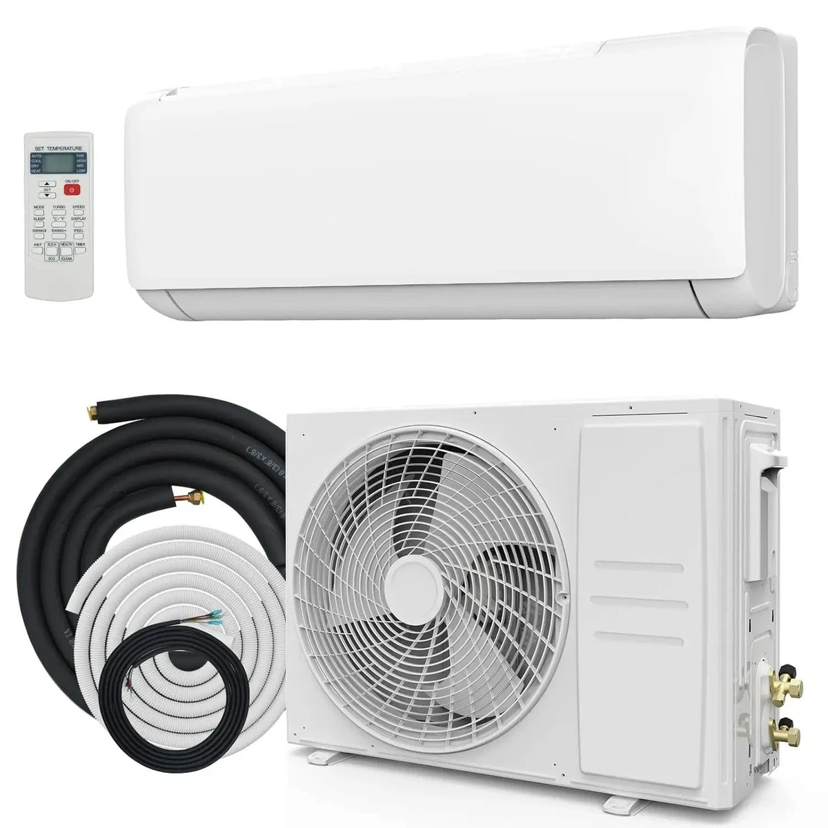12,000 BTU Mini Split Air Conditioner with Heat Pump, 19 SEER, Cools Up to 750 Sq. Ft, Inverter AC with, Customized