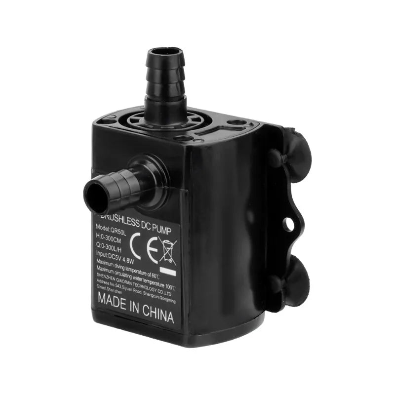 DC5V DC 250L/H Brushless Small Water Pump 3m Mini Mini Fish Tank Water Dispenser Solar High-pressure Water Pump.
