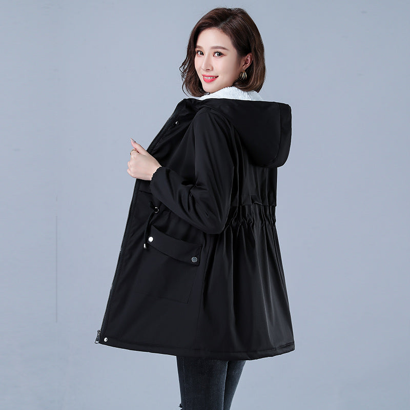Women's Winter Puffer Coat, Warm Cotton Hooded Casual Parka