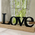 Inspirational Black Wooden Table Sign - Motivational Home Decor Centerpiece