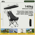 Foldable Moon Chair with Umbrella High Back Shade Portable Beach Camping Outdoor Chair