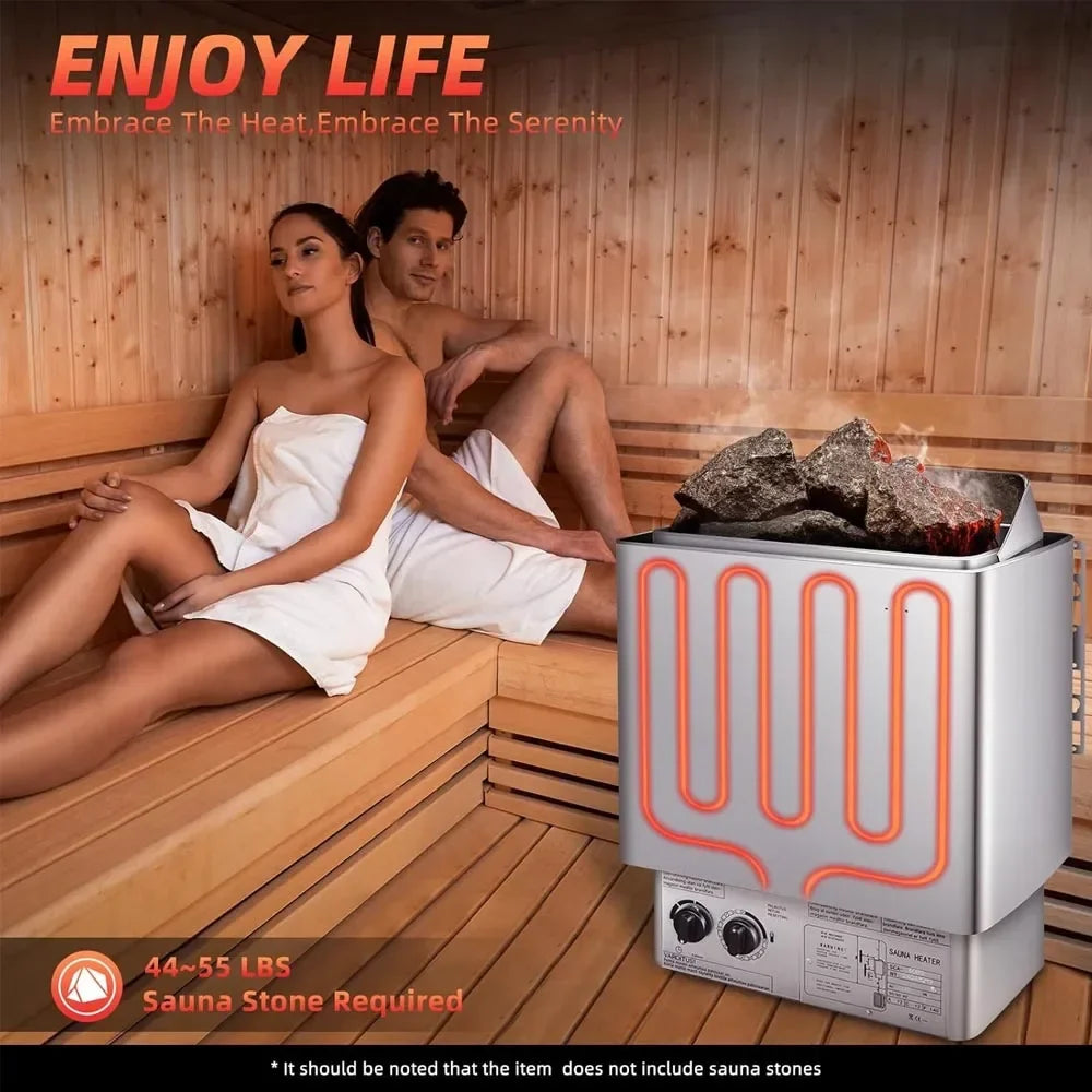 Sauna Heater 4.5-9KW 220V/380V Stainless Steel Electric Sauna Stove for Home Hotel Spa Steam Room