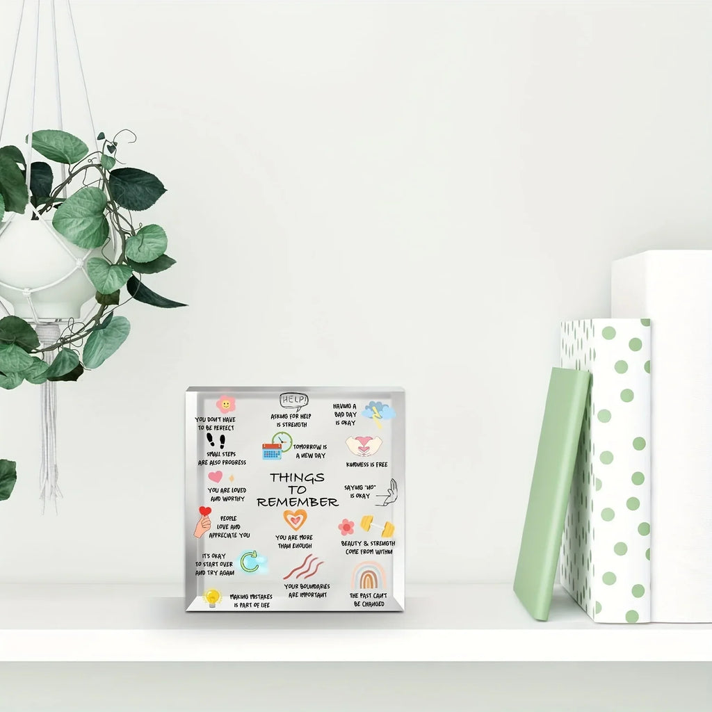 Inspirational Motivational Gifts, Mental Health Gifts, Psychology Decorations for Corner Counseling