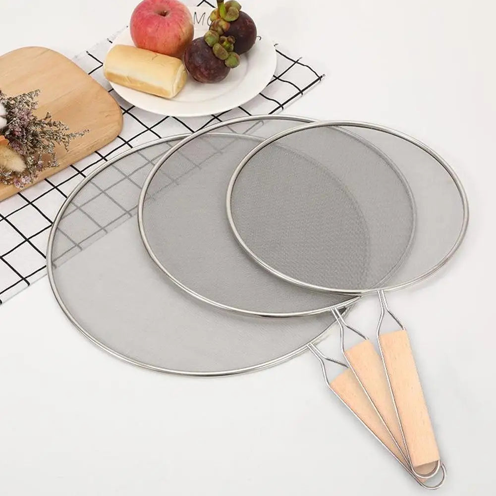 Anti Splatter Guard Oil Net Splash Cover Pan Pot Frying Oil Cooking Cover Kitchen Tools Grease Splatter Screen Guards Mesh